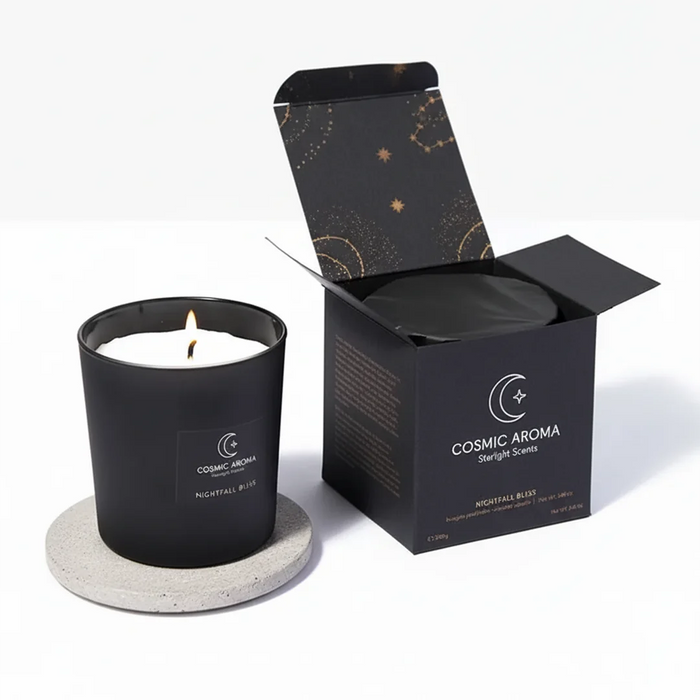 Custom Black Candle Boxes