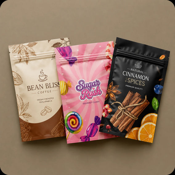 Flat Pouches Custom Mylar Bags